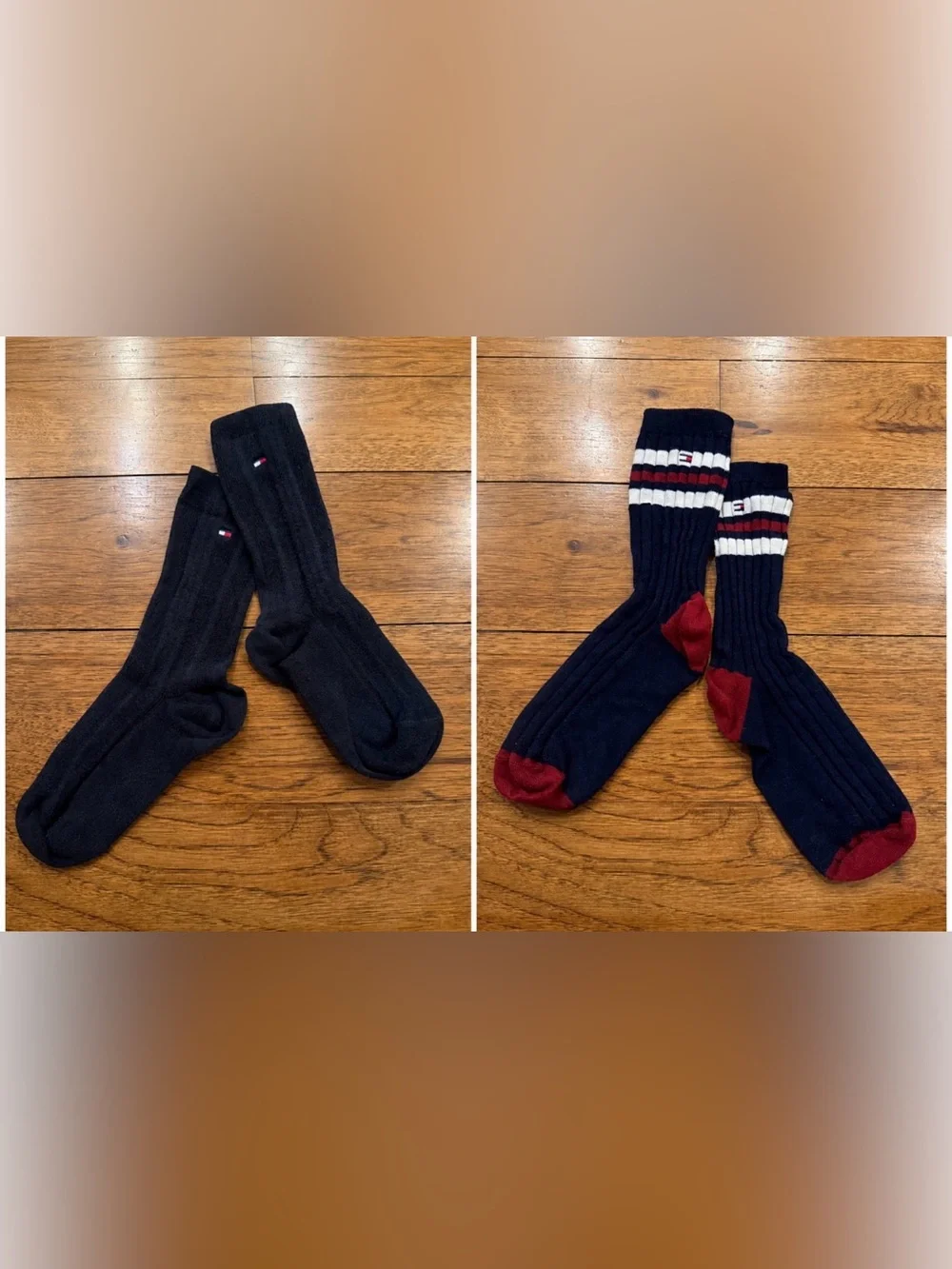 NEVER WORN Two Pairs of Tommy Hilfiger Ribbed Crew Socks